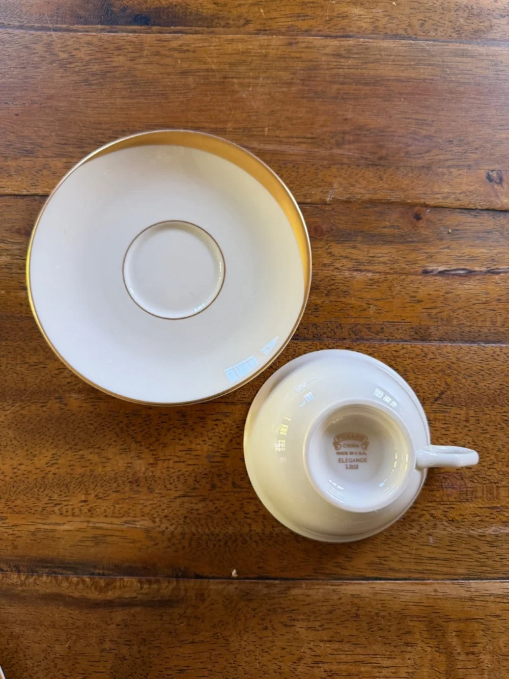 Pickard China 'Elegance 1202' Tea Cup and Saucer from 1976